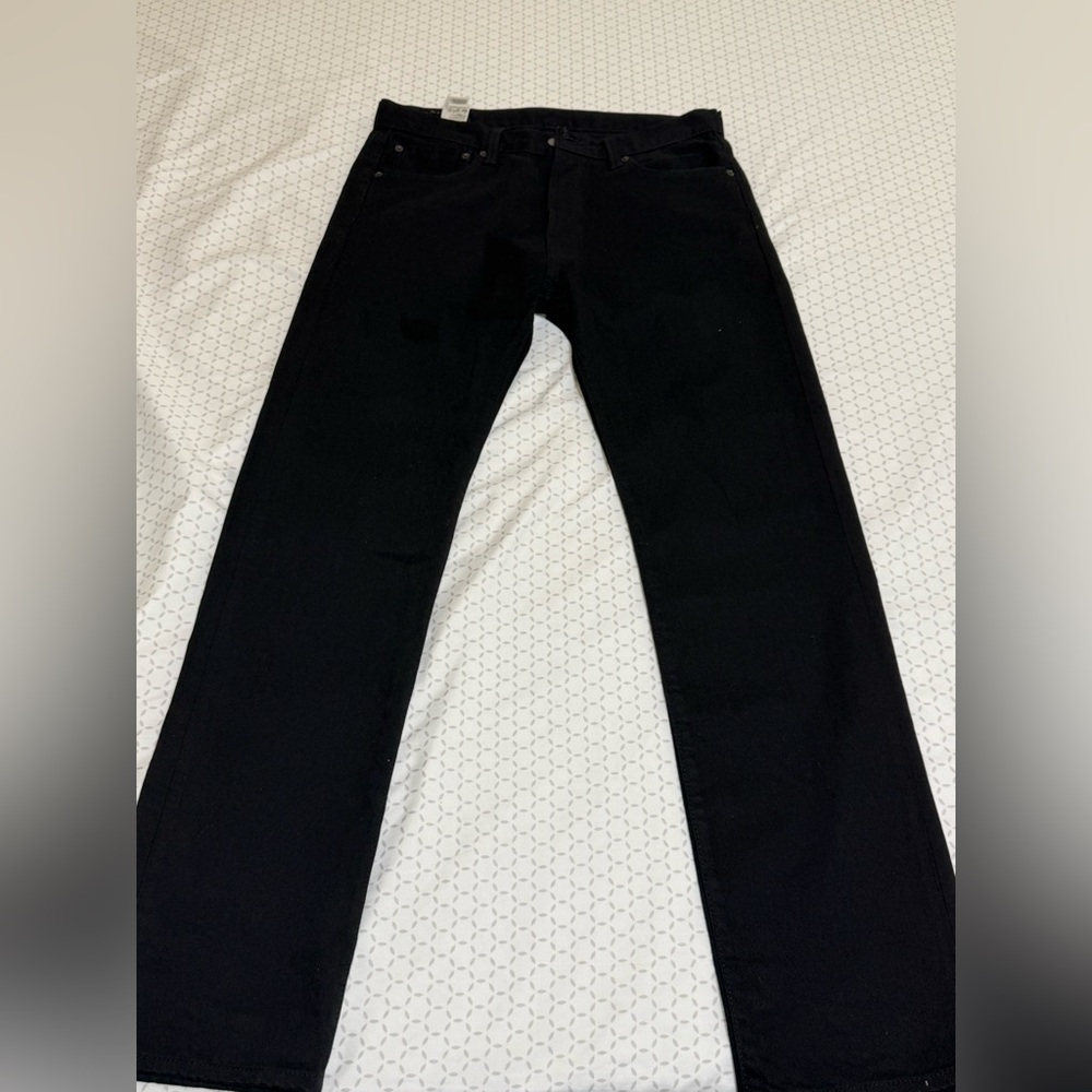 Levi's Men's Jet Black Straight Jeans